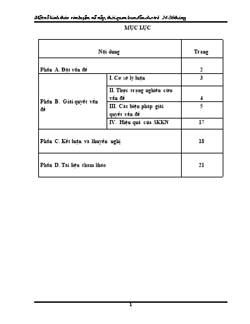 Sáng kiến kinh nghiệm Một số hình thức rèn luyện nề nếp, thói quen ban đầu cho trẻ 24-36 tháng